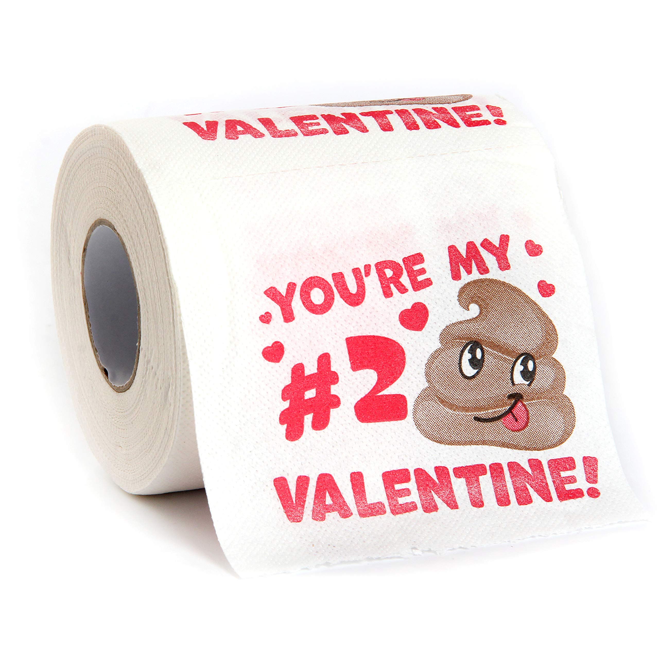 JOYIN Valentines Day Poop Emoji Toilet Paper 3 Rolls of 200 Sheets