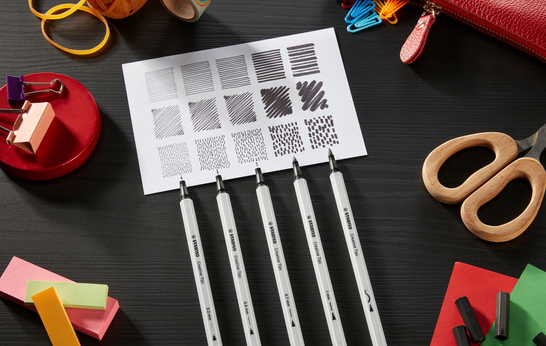 Multi-Tip Pen Set - STABILO Creative Tips - ARTY - Tin Of 50 - URBAN