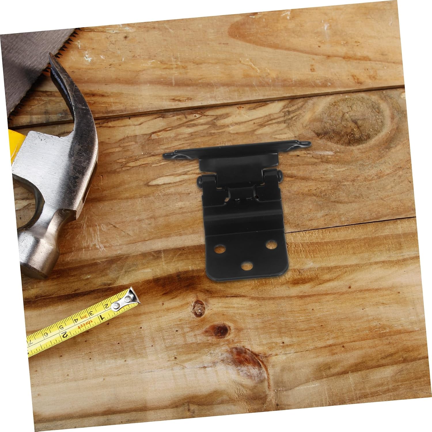Self Closing Cabinet Door Hinge 3/8 Inch Inset 1.4mm Black