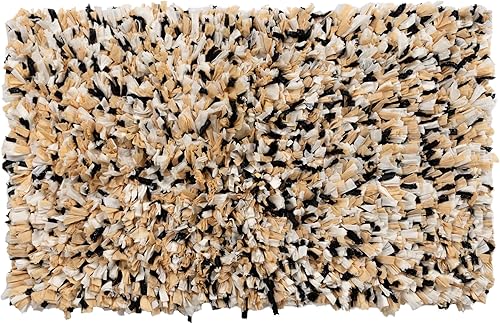 Miniatura 5 de Sherry Kline Alfombra de baño con diseño de pétalos copetudos, absorbente de agua, accesorios de baño hechos a mano, alfombras lavables a máquina,