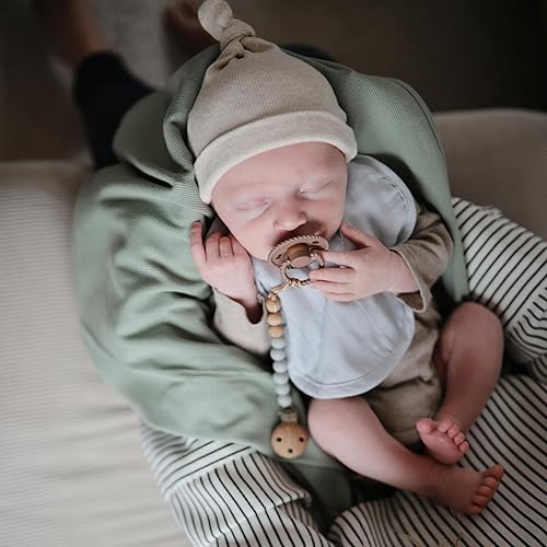 Miniatura 5 de mushie Babero de muselina para bebé, algodón suave para goteos, babas y alimentaciones infantiles, ajuste ajustable, paquete de 2 Tradewinds/Azul