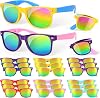 Mocoosy Foldable Sunglasses Bulk for Kids, 18 Pack Neon Sunglasses with UV Protection, Summer Pool Party Favors Beach Luau Party Supplies Birthday Goodie Bag Stuffers for Boys Girls Ages 4-8 9-12