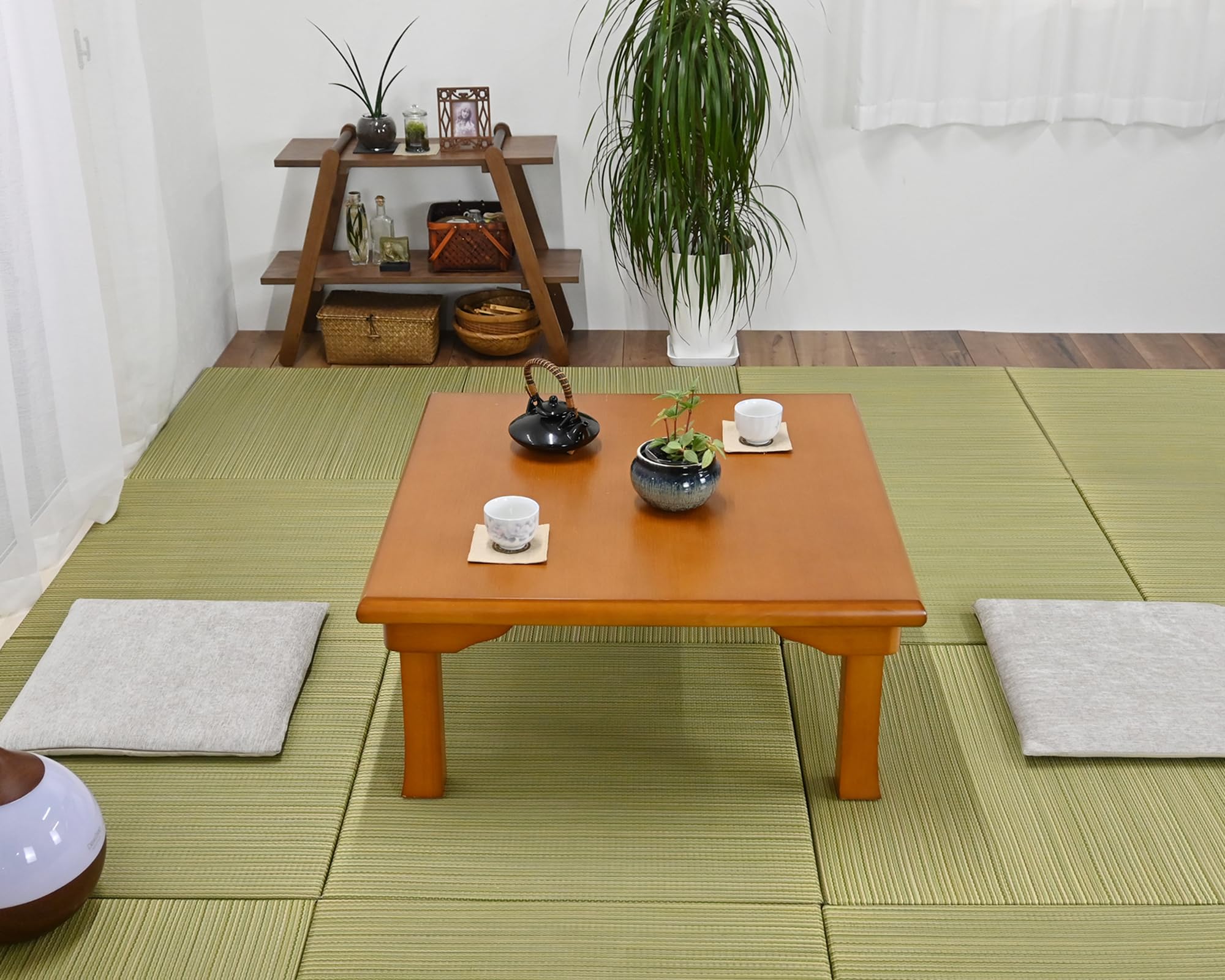 【木製】 角型ちゃぶ台/角卓/座卓テーブル/角テーブル Amazon｜折脚角座卓 テーブル 折りたたみ 天然木｜座卓