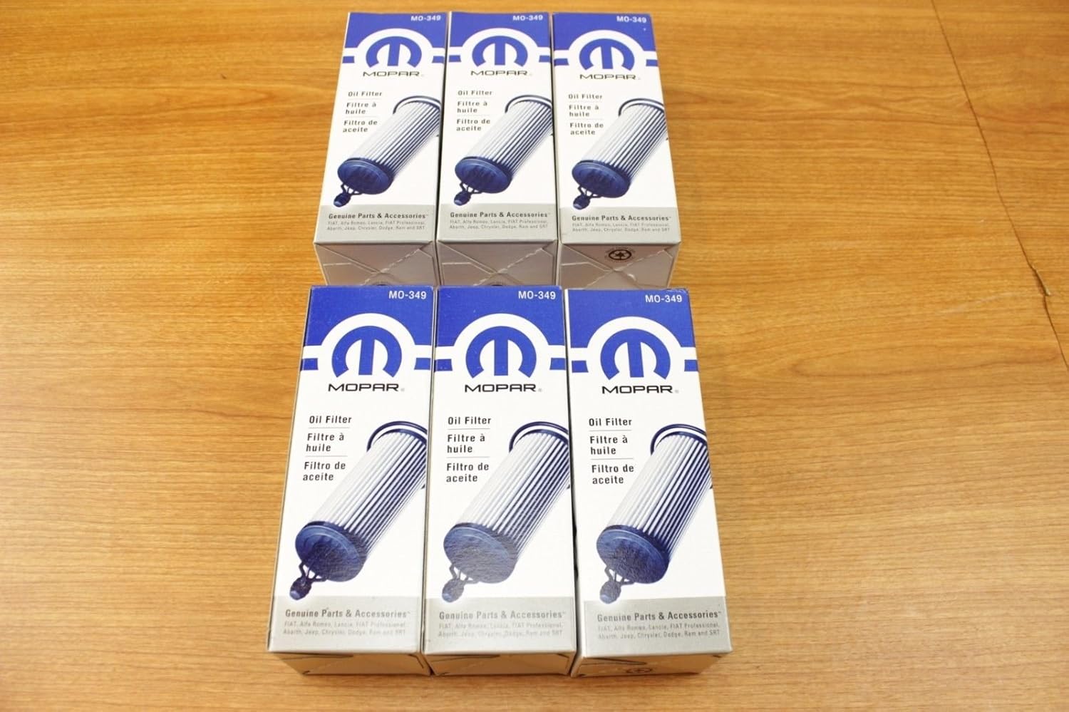 Chrysler Jeep Dodge RAM 3.2L 3.6L V6 Pentastar Oil Filter Set of 6 Mopar