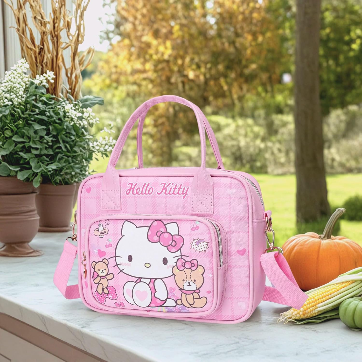 Cute Crossbody Bags, Cartoon PU Leather Handbag, Adjustable Zipper Shoulder Bag, Lovely Gift for Her - Image 2