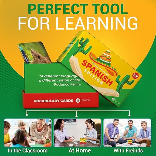 Miniatura 6 de 300 tarjetas de vocabulario en español, vocabulario para principiantes con imágenes, memoria y palabras visuales, aprendizaje educativo de idiomas,