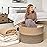 Goodpick Extra Large Wicker Storage Basket, 83L Woven Blanket Storage for Living Room, Round Baby Basket for Clothes, Big Laundry Hamper for Pillow, 21.7 x 13.8 inches