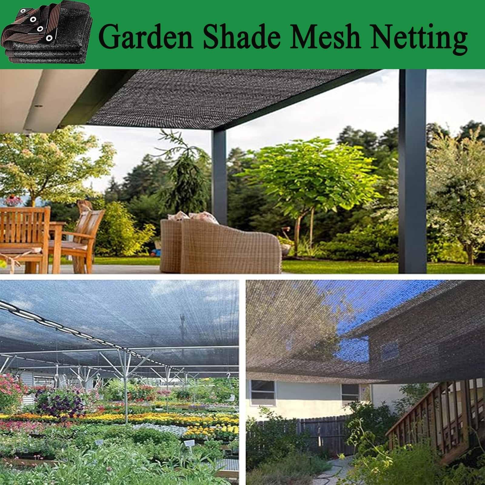 Gartentuch-Set, 4,6 x 7,2 m, 80 % Sonnencreme für Pflanzen, Outdoor-Schattennetz für Gemüse, Hitzeschutz, Reihenabdeckung, perfekte Lösung für Garten, Balkon und Pool