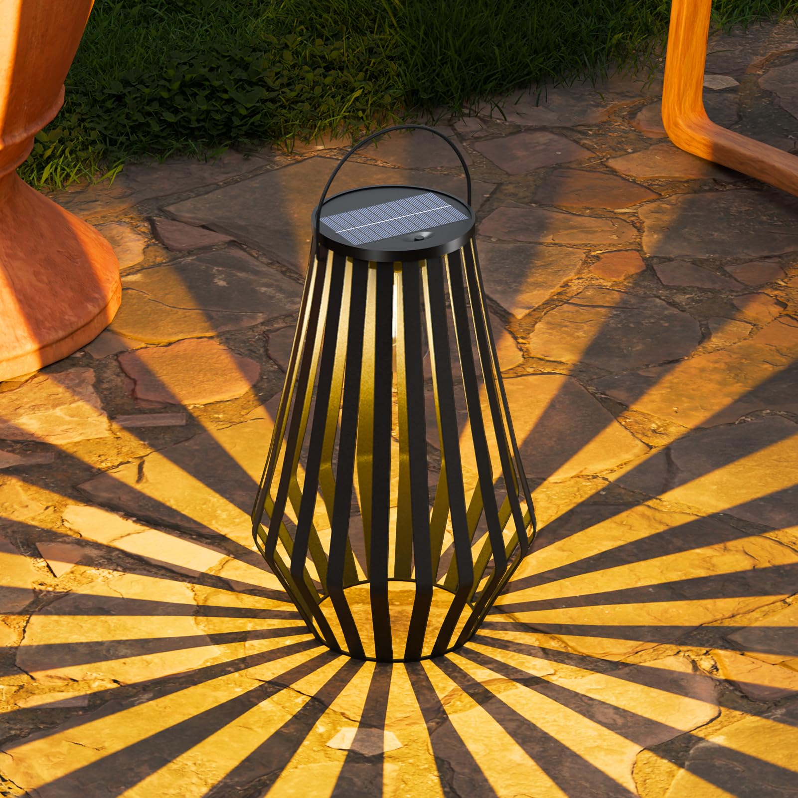 Lanterne solaire tactile étanche IP44 avec éclairage blanc chaud - 8