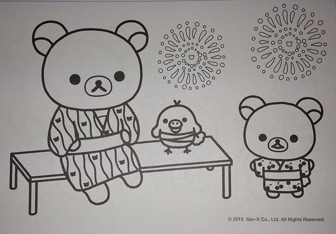 Amazon Co Jp トーヨー シール付きぬりえ リラックマ 文房具 オフィス用品