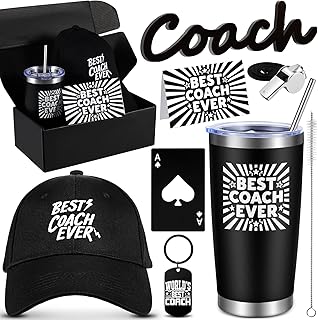VAIPI Coach Gifts for Men Women Best Coach Ever Tumbler Gifts Thank You Gift for Coaches Christmas Birthday Appreciation Gift Basket for Football Basketball Softball Baseball Coaches