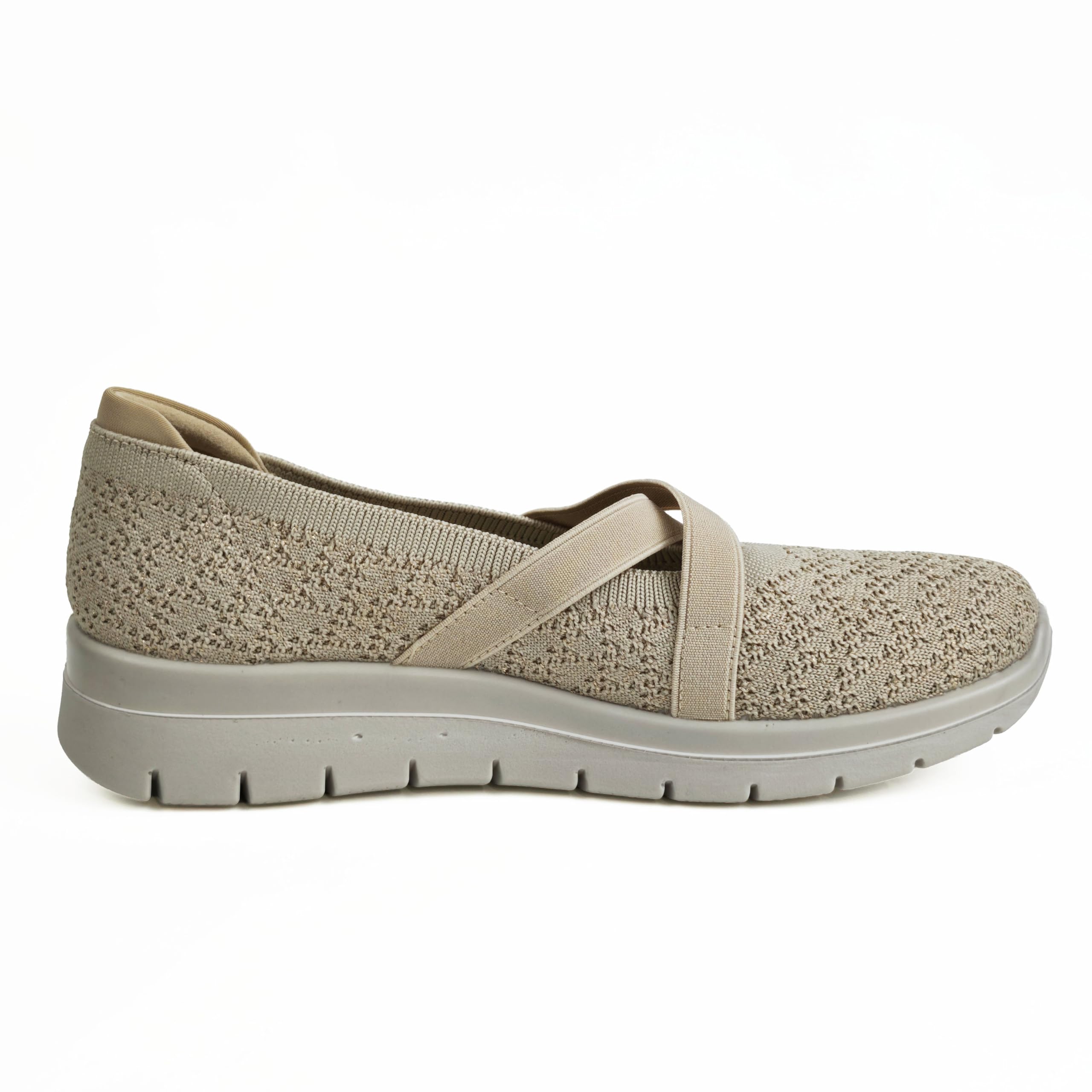 Scarpe Comfort Donna Slip On Elastiche Ballerine Comode Leggere Traspiranti Antiscivolo Casual