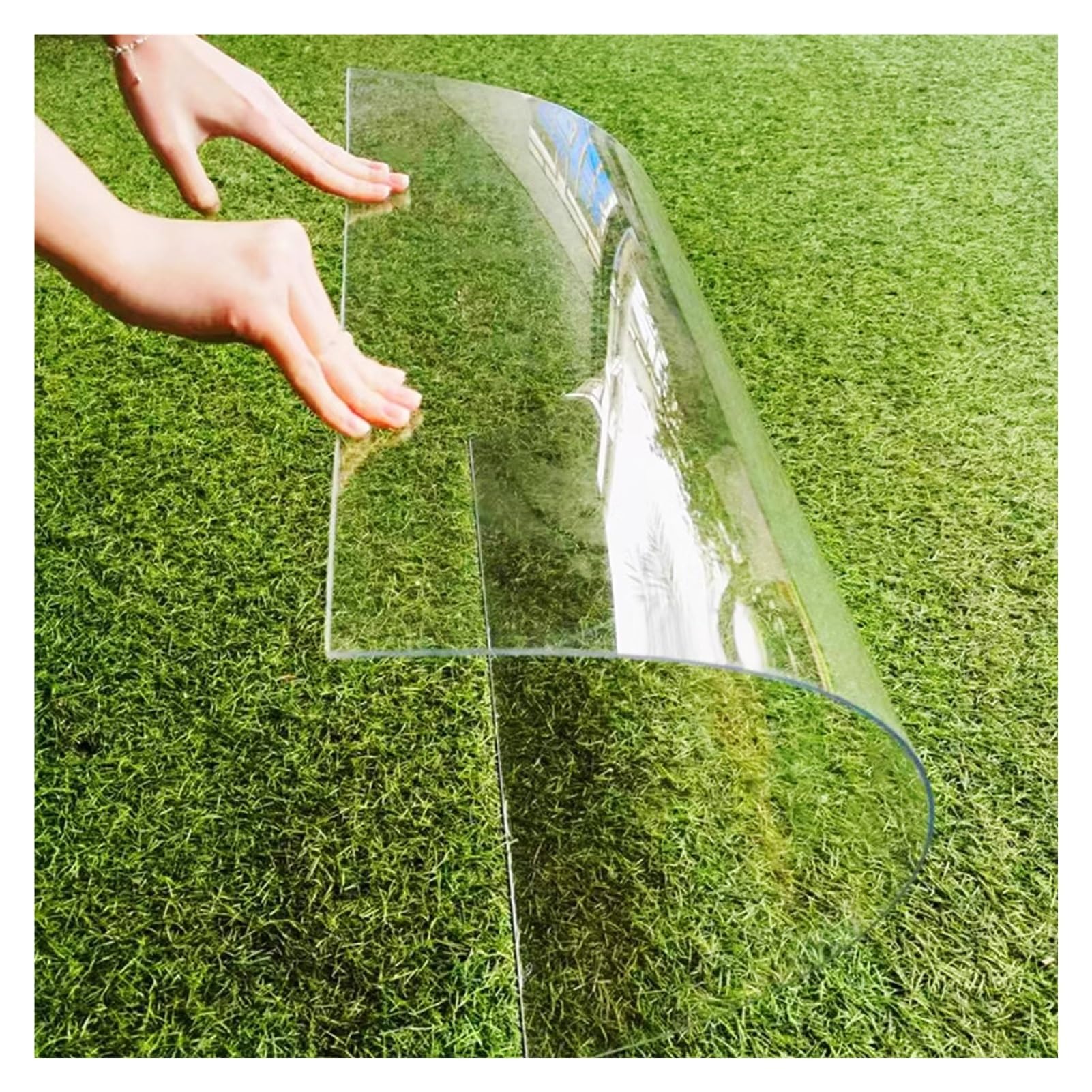1mm Lámina de Policarbonato Flexible for Techos, Panel de Techo de Plástico, Fácil Cortar Placa Duradera de PC for Jardín, Terraza(0.6x1m)