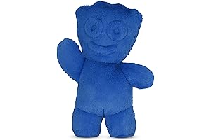 iscream Sour Patch Kids Furry Blue Candy Character Mini Pillow
