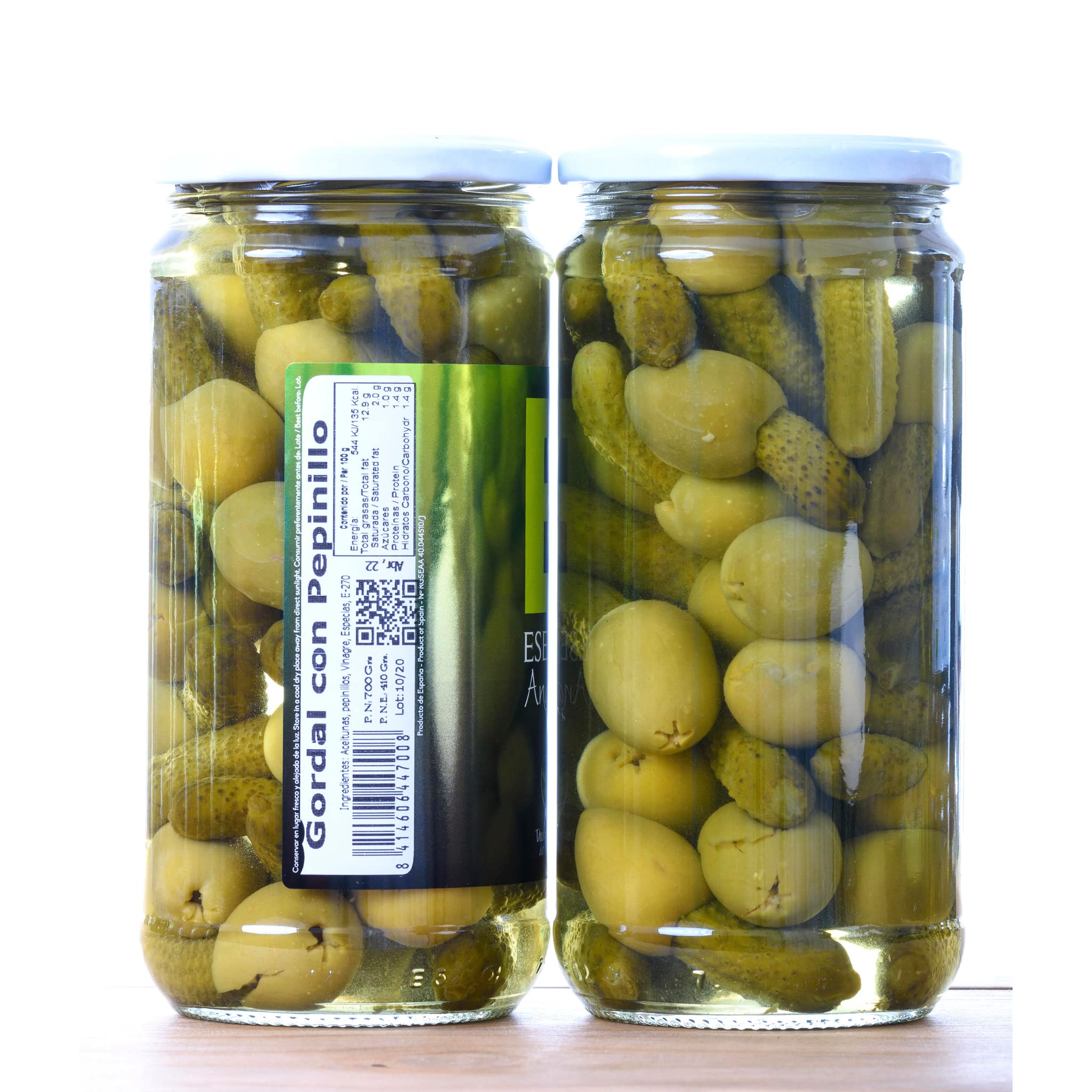 Esencia Andalusí Aceituna Gordal con Pepinillos 700 g 2 sztuk