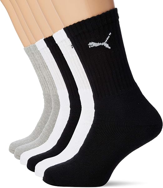 Puma Sneakersocken Pacco 3-pz, Azzurro/Bianco/Blu Marino - 3
