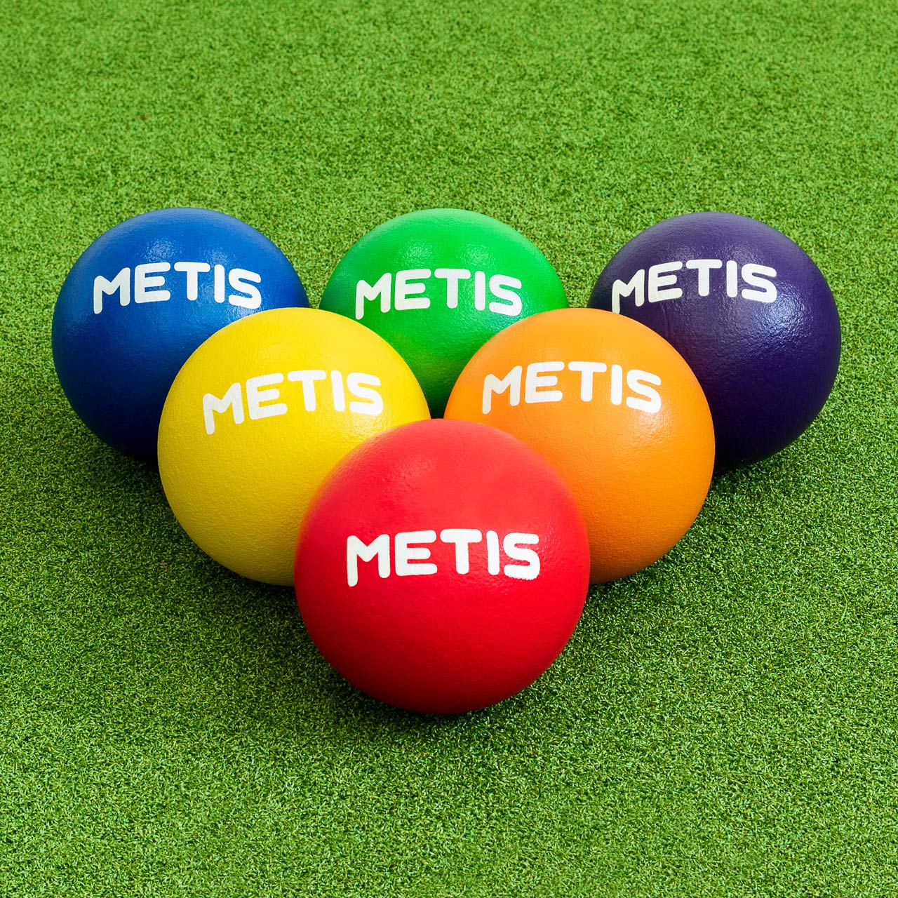 METIS Pelotas Suaves De Balontiro - Tamaño 1 [Conjunto De 6] | Pelotas De Una Variedad De Colores | Actividades Y Juegos Al Aire Libre | Bolsa De Transporte Adicional Disponible