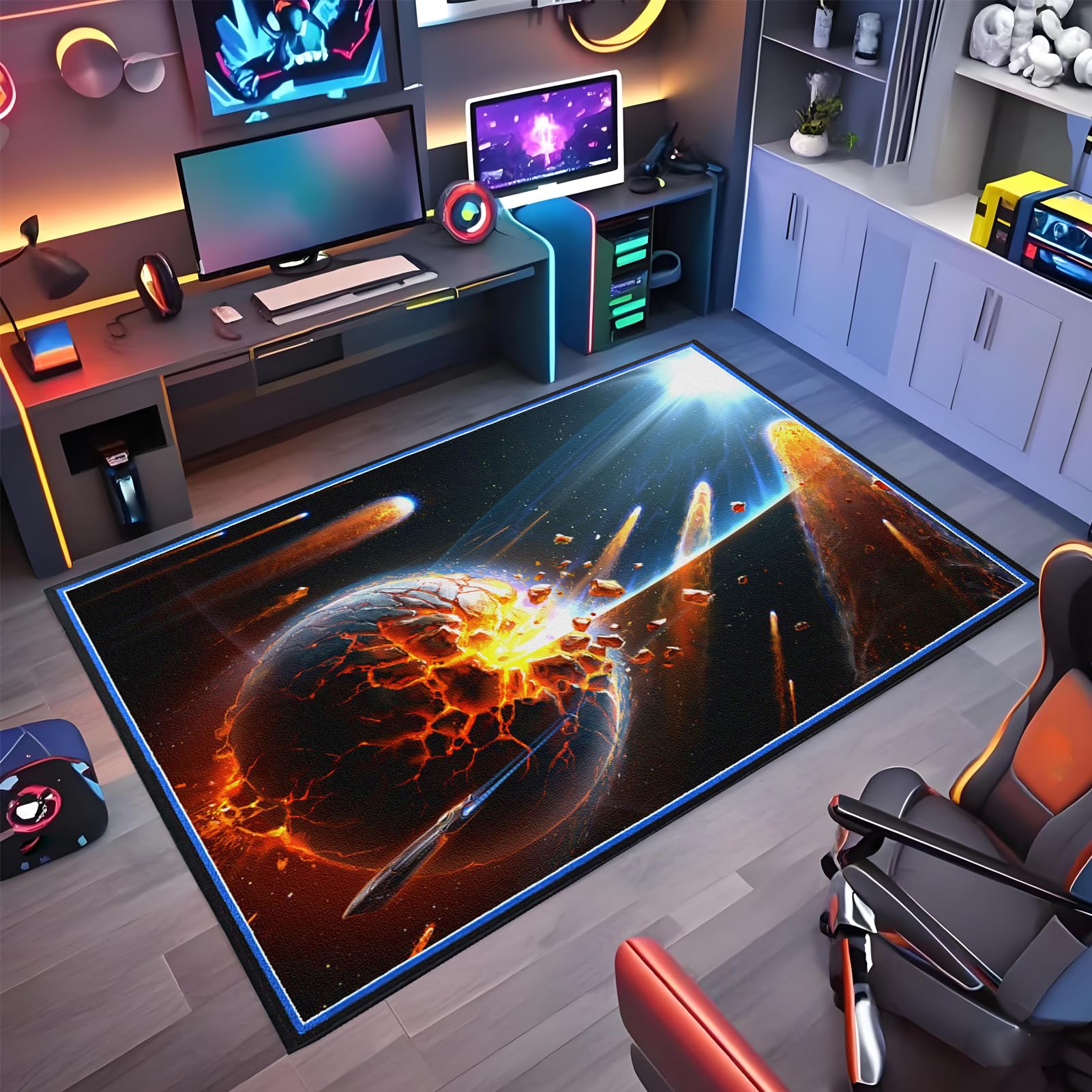 Wuzqju Gaming Chair Mat Non-slip Office Chair Mat for Hardwood Floor 60 x 90 cm Heavy Duty Office Chair Mats for Carpeted and Hardwood Floor Multi-Purpose Floor Protector for Home Office Gaming Room