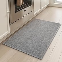 سجادة مستطيلة من تشديو، مصنوعة من البوليستر باللون الرمادي، تصلح كعداء، بتصميم برايدد. مضادة للانزلاق وماصة ومقاومة للبقع وقابلة للغسل في الغسالة. متوفرة بمقاس 41×61 سم