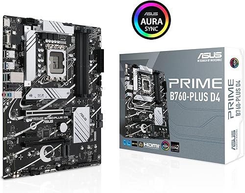 Miniatura 2 de ASUS Prime B760-PLUS D4 Intel (13ª y 12ª generación) LGA 1700 ATX placa base PCIe 5.0, 3xPCIe 4.0 M.2 ranuras, DDR4, LAN de 2.5 GB, DisplayPort, USB