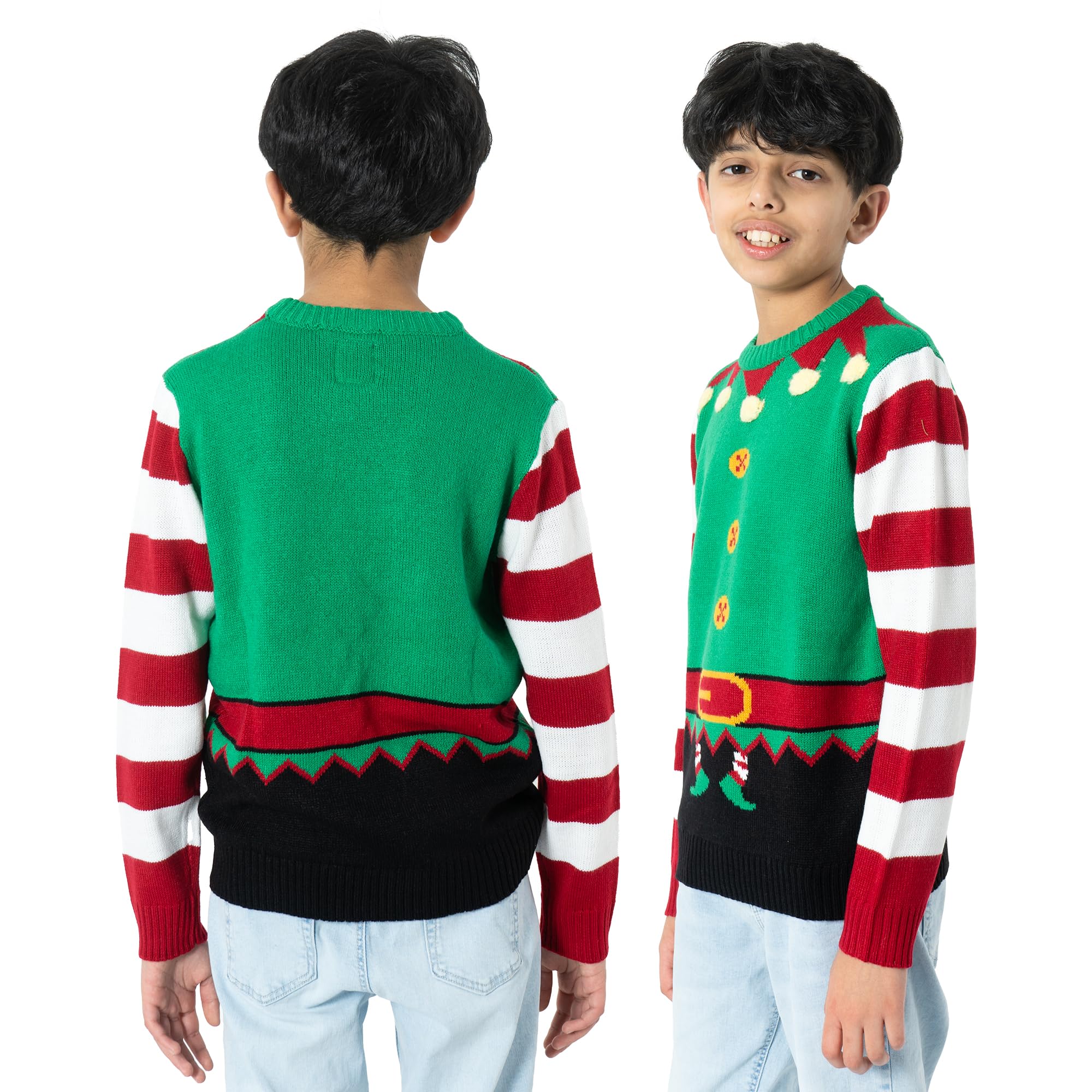 NOROZE Niños Jersey Navidad 3D Santa Reno Pingüino Pull-Over