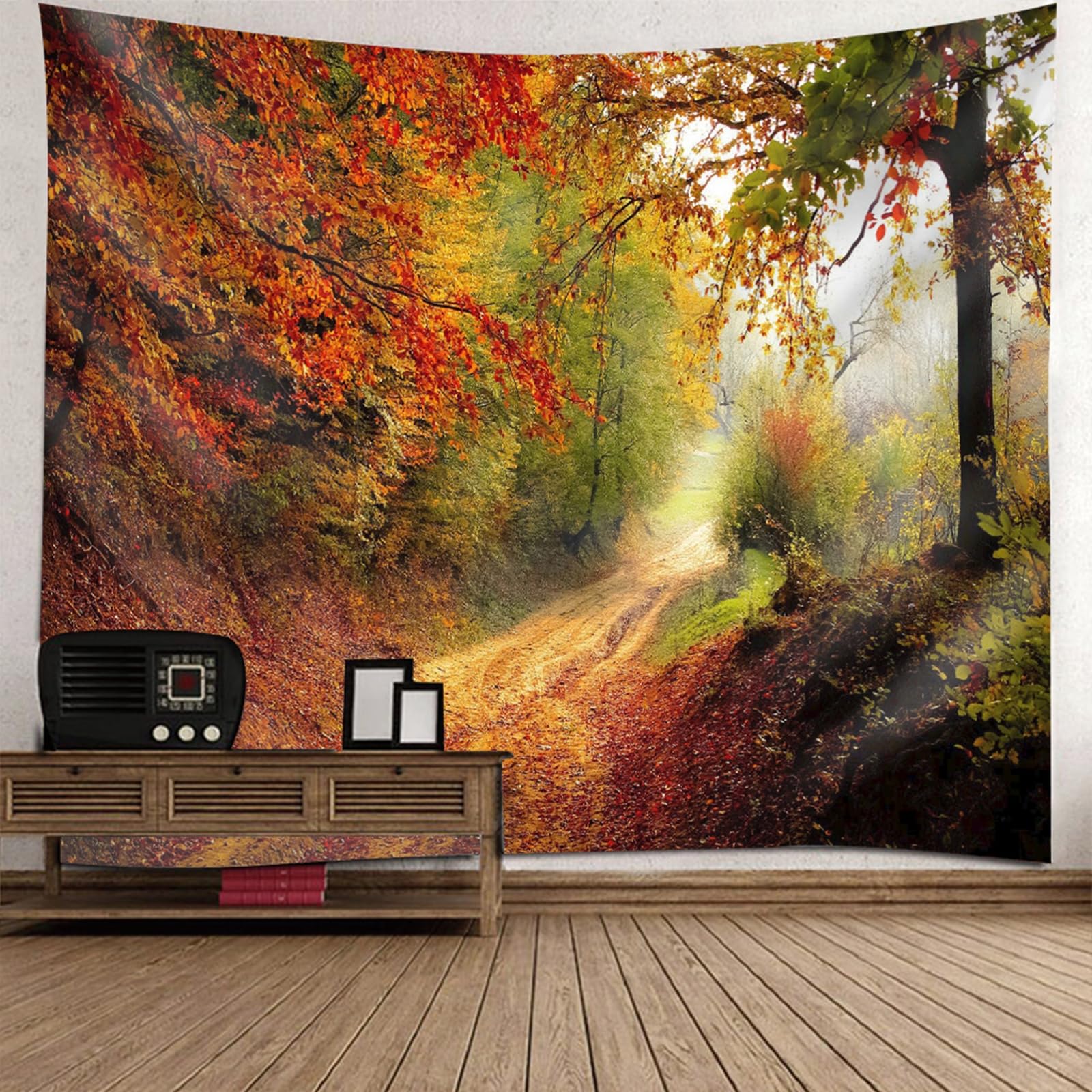 Cortina de pared de bosque para transformar el estilo de un dormitorio infantil 6