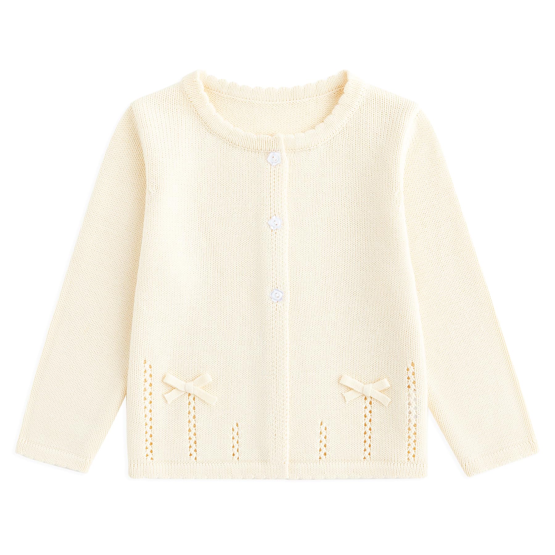 Curipeer Toddler Girl Sweater Cardigans, Long Sleeve Coat, 18M-9Y | Soft Warm Fabric, Spring and Fall Casual Wear, Little and Baby Girl