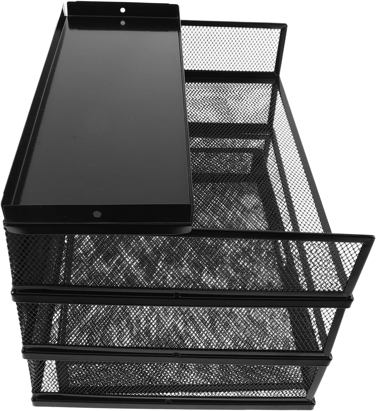 Amazon | レターケース 書類トレー ファイルラック 小物入れ引き出し3段レターケースA4サイズ 組み立て式 デスク 収納ボックス 文房具収納  卓上収納ラック 金属メッシュ製 デスク卓上書類整理レー 雑誌/ノート/新聞/コーヒー用紙 収納整理 書類トレー (B1,トップグリッド ... 段引き出し式デスクトップファイルラック 多層収納で書類類に 簡単立 掃除可能 オフィスと自宅用卓上整理整頓ラック