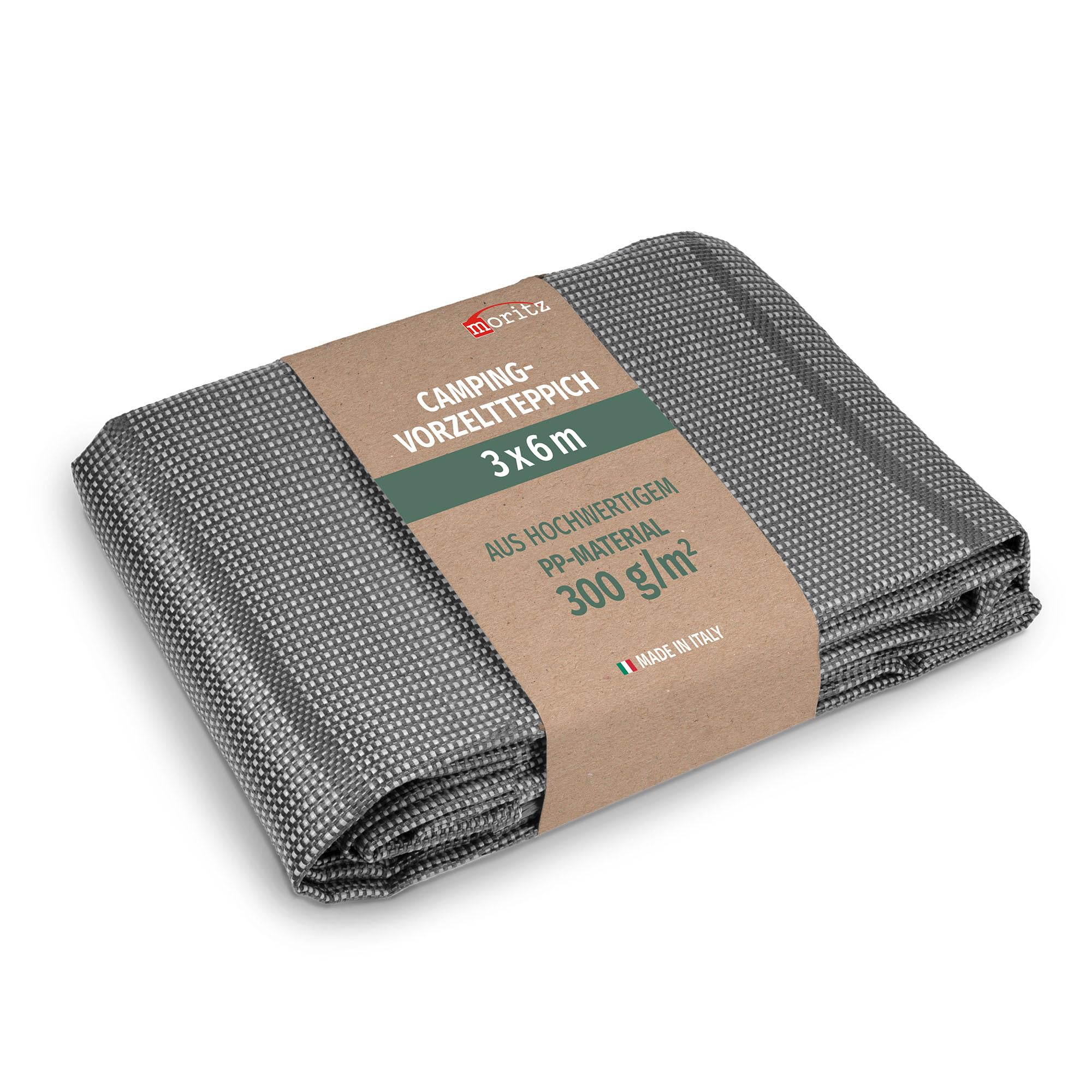 Moritz Vorzeltteppich dunkelgrau 250x300 cm [300g/m PP] wetterfest  Campingteppich Outdoor Zeltteppich Bodenmatte fr Wohnwagen Wohnmobil  atmungsaktiv ...