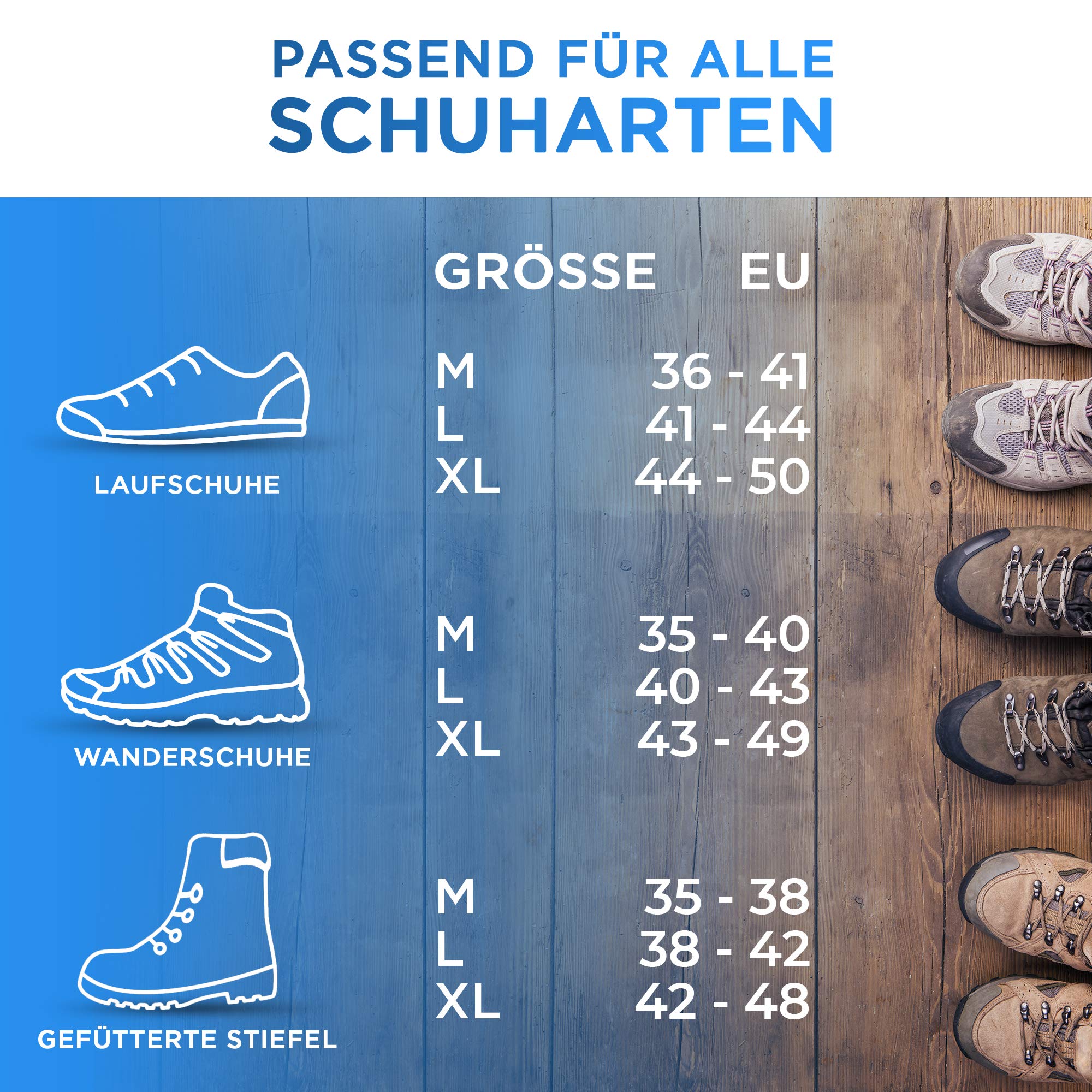 Alpenbears Steigeisen für Bergschuhe -Perfekte Grödel für Männer und Frauen - Spikes für Wanderschuhe mit 19 Edelstahl-Spikes - Perfekt für Jede Outdoor-Aktivität und Herausforderung