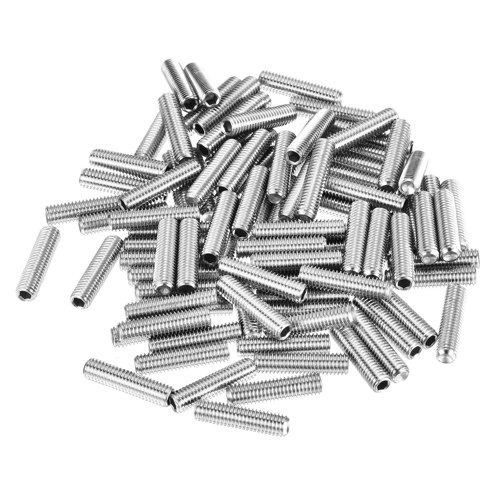 uxcell Socket Set Screws,100Pcs M5x20mm Metric