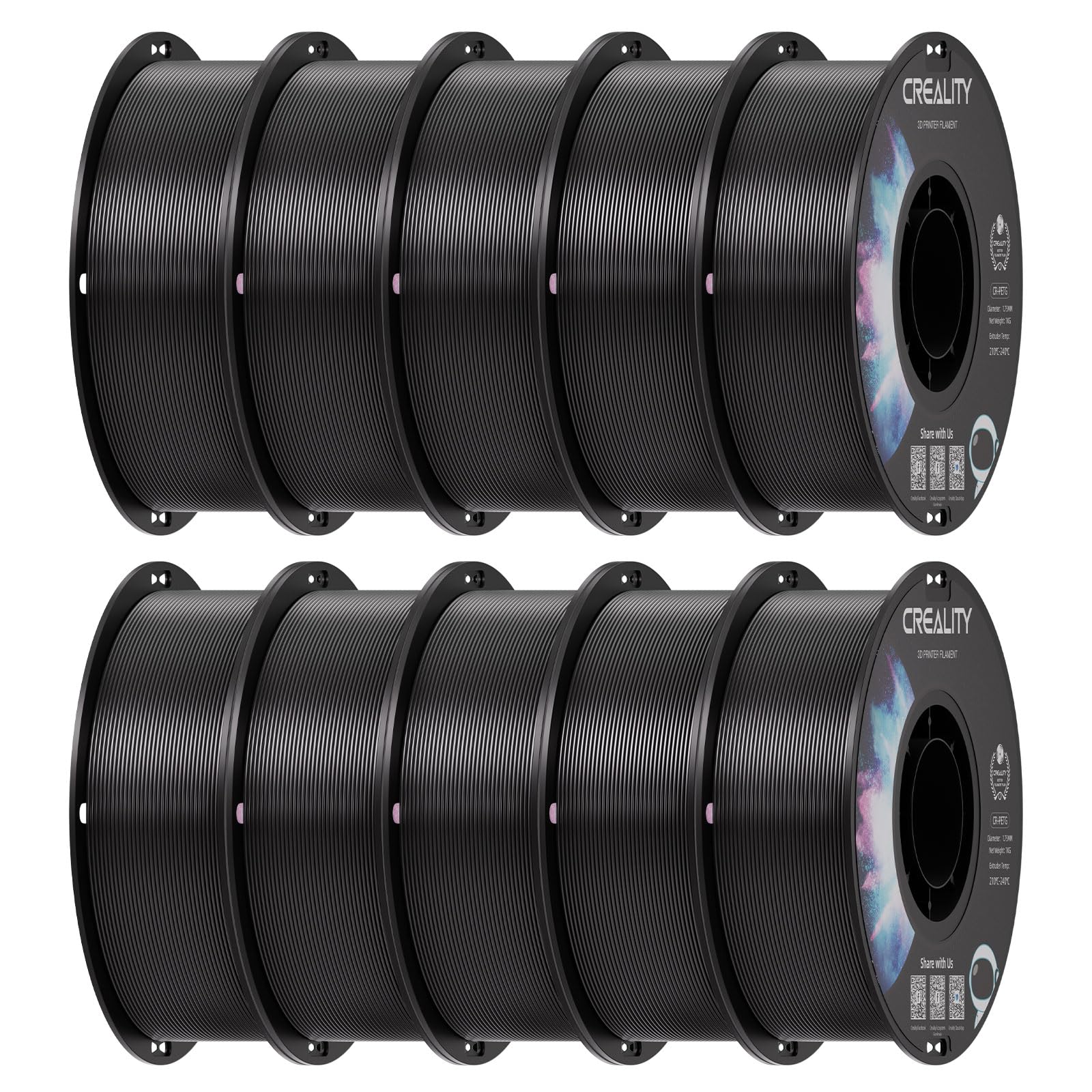 Creality PETG Filament - 2kg Black & White Pack -28