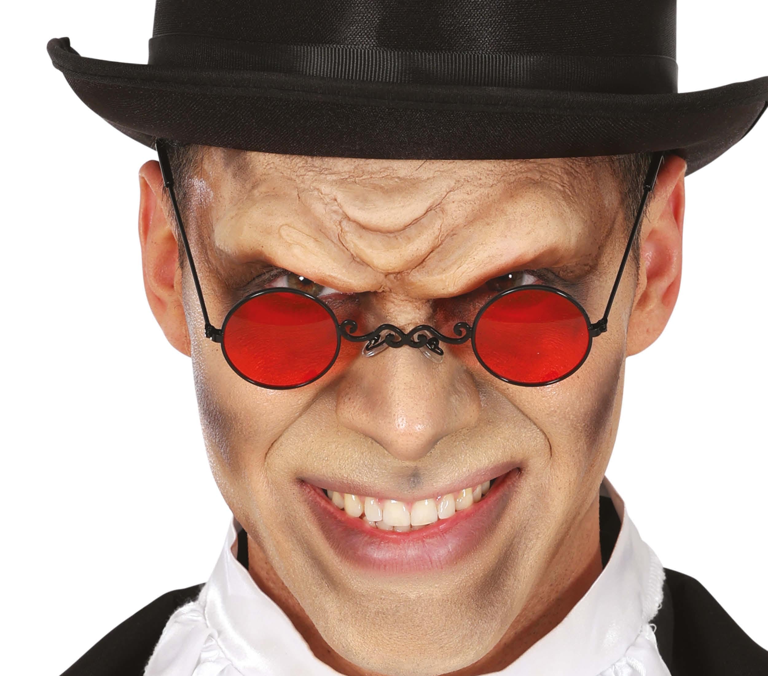FIESTAS GUIRCA | Vampire Glasses (One Size) - Vampire and Halloween Costume Accessory - Great for Horror Parties and Themed Celebrations - Red