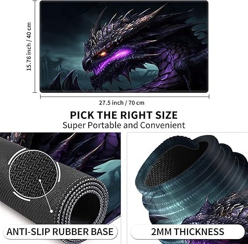 Miniatura 3 de Tapete de juego de cartas de 24 x 14 pulgadas para tarjetas TCGMTG, tapete de juego cosido, tapete de juego original de duelo para competición,