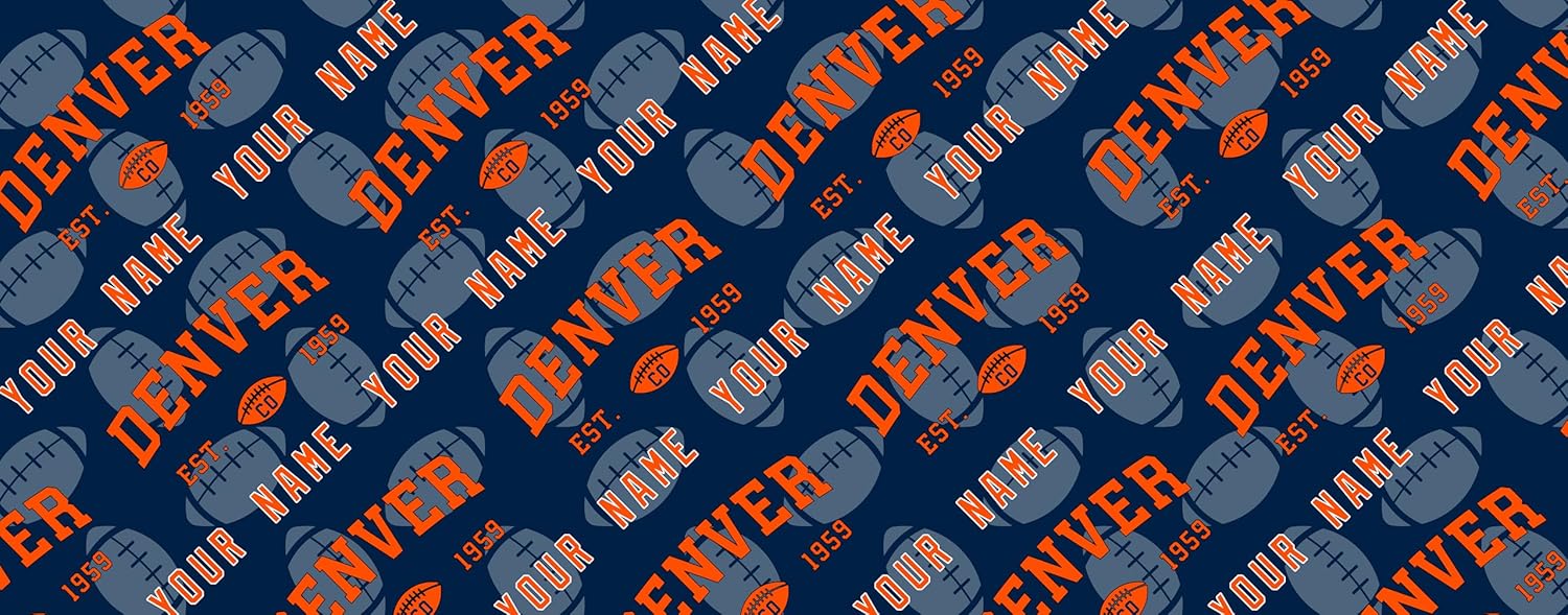 Denver Custom Personalized Gift Wrapping Paper,Denver