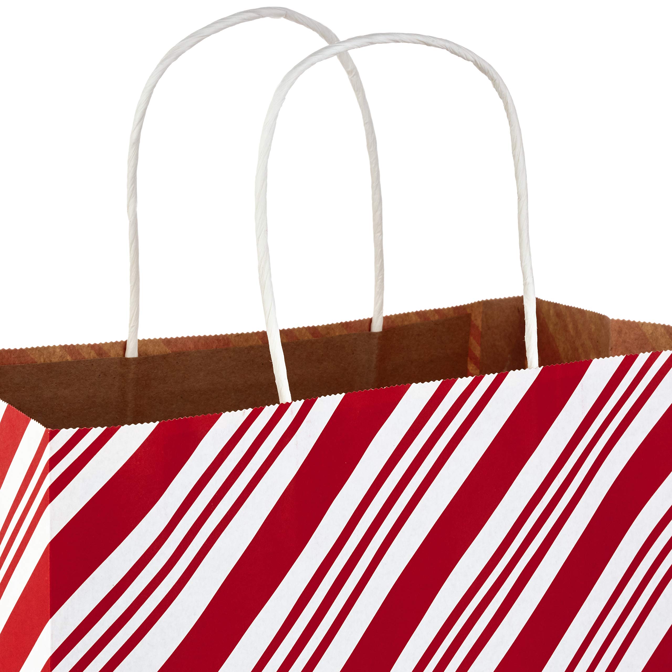 Hallmark 13" Large Gift Bag Assortment, Holiday Icons (12 Paper Gift Bags in Assorted Designs for Hanukkah or Christmas | Stripes, Polka Dots, Snowflakes, Christmas Trees)