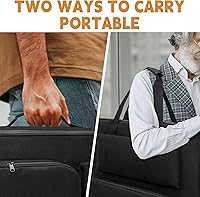 Vista 6 de Bolsa de viaje para panel solar, bolsa de almacenamiento portátil para panel solar compatible con Jackery SolarSaga 100 W, 200 W, 100 X, funda