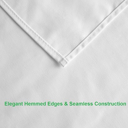 Miniatura 3 de Cortina de ducha de tela con volantes en cascada de 72 x 72 pulgadas (lluvia azul)