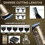 Hatteker Professional Hair Clipper Electric Razor Foil Shavers for Men Body Nose Ear Hair Grooming Kit with Triple Blades Cordless Waterproof