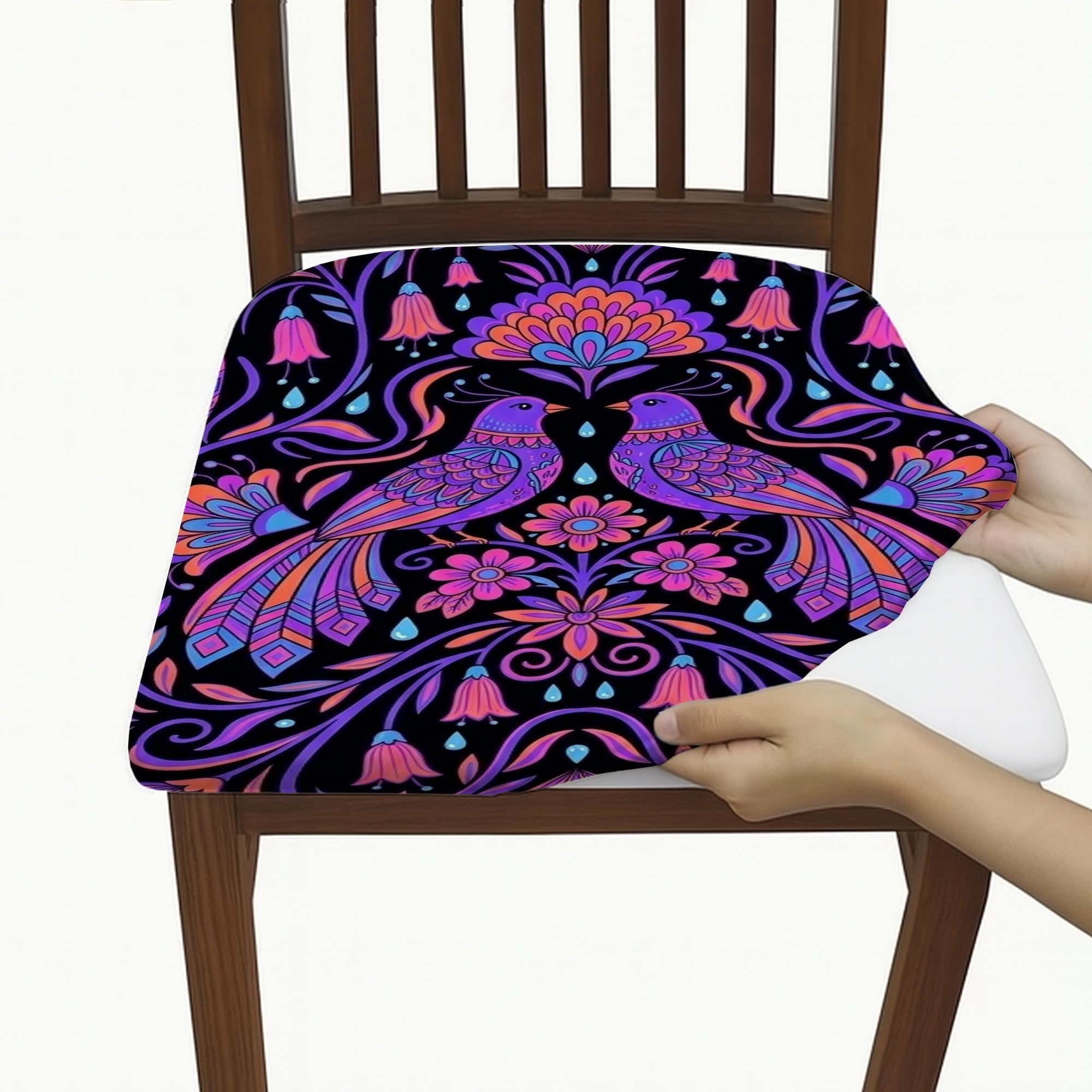 Housse de chaise de qualité supérieure motif bohème en élasthanne