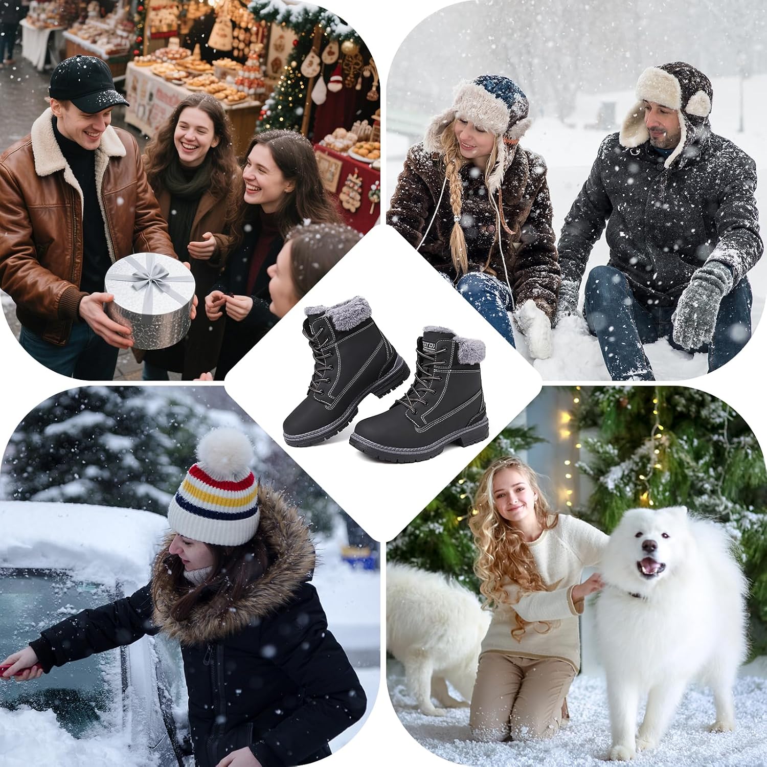Winter Boots for Women Snow Boot Waterproof Non Slip