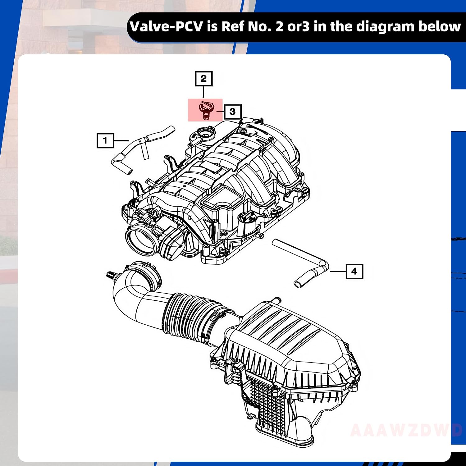53032940AB 53032940AA Pcv Valve 5.7L Replacement For Dodge Challenger Charger Durango Magnum Raam 1500 2500 3500 2007-2023,For Jeep Commander Grand Cherokee Wagoneer Chrysler 300 2007-2024