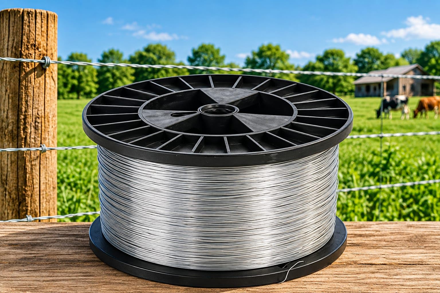 Solar Jhatka Fencing GI Clutch Wire 10 kg 1.5 mm (1000m) for Jhatka Machine Fencing for Use Agriculture, Garden, Farmhouse, Industrial and Factory-image-49