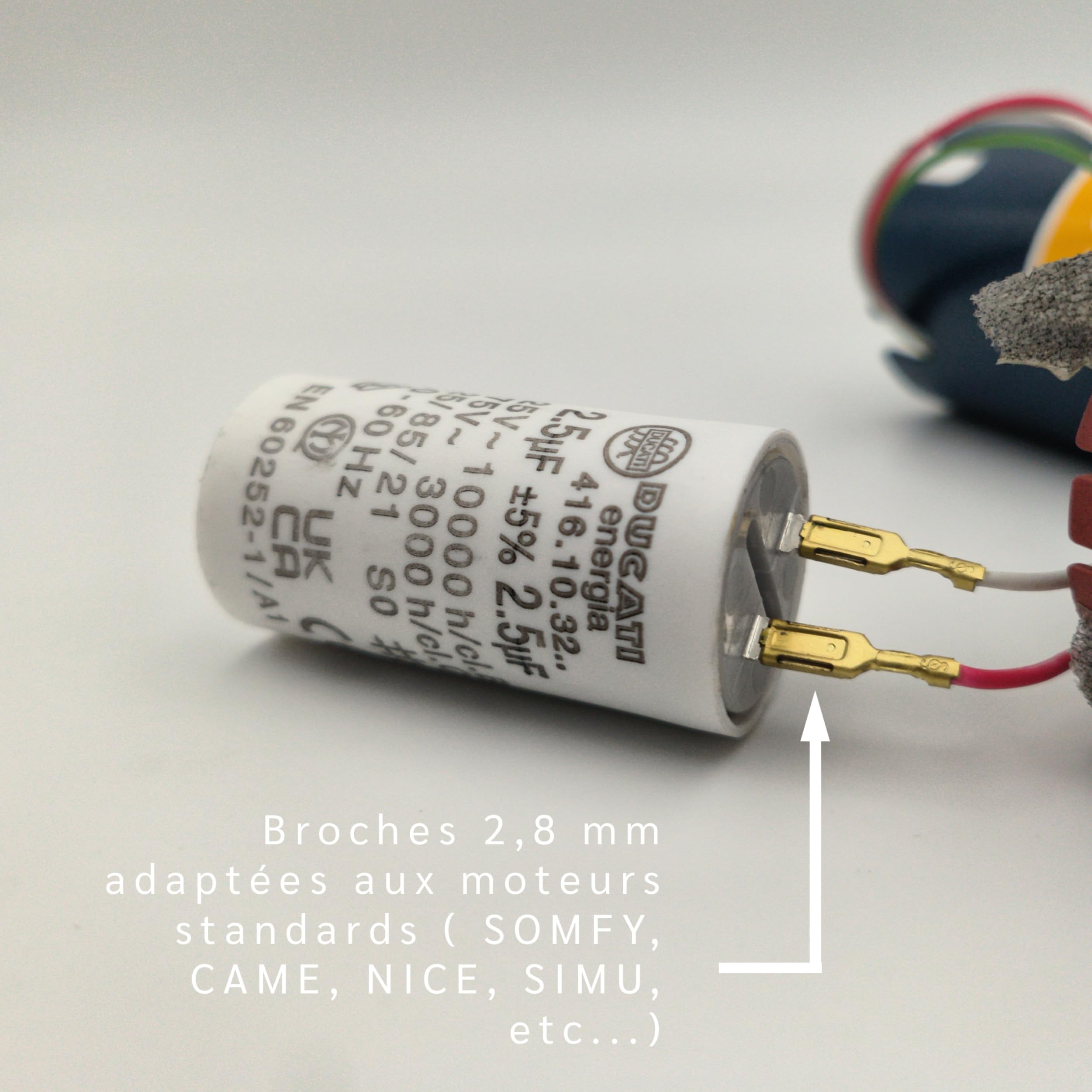 Condensatore 7 µF Per Tapparelle E Persiane - Compatibile Con SOMFY E SIMU