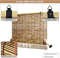 Vista 6 de Persianas de bambú para ventanas, persianas de bambú para patio, aislamiento térmico, privacidad UV, persianas enrollables de bambú para ventanas