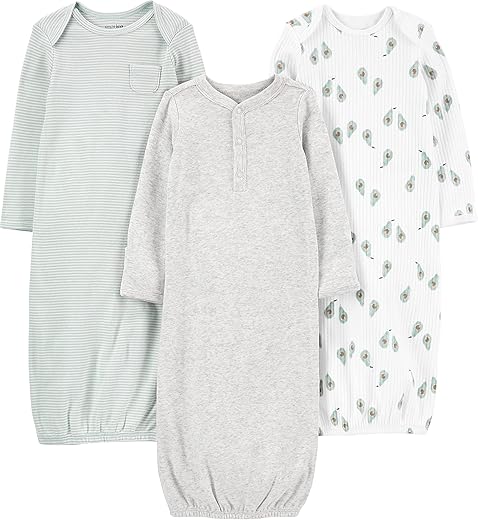 Simple Joys by Carter's Baby 3-pack Neutral Cotton Sleeper Gown