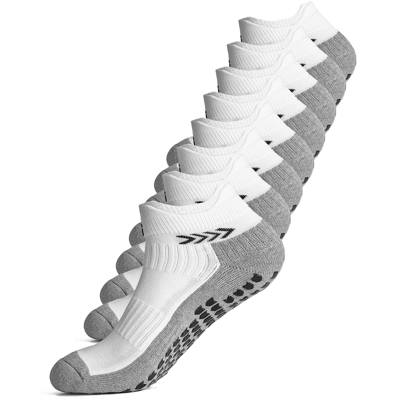 Calzino sportivo antiscivolo per uomo donna, calzino sportivo da calcio antiscivolo con impugnatura, Calza pantofola antiscivolo