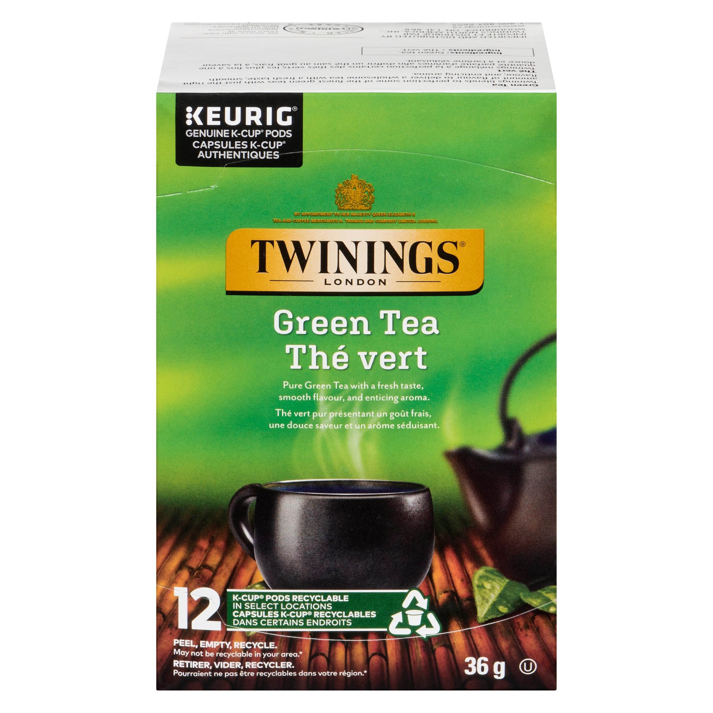 Twinings of London Green Tea Keurig K-Cup pods (72 Count)