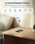 DEWNEWILS Remote Control Outlet with Timer, Indoor Remote Timer Outlet, 100FT Wireless Control Range, 15A/1875W, Remote Outlet Switch Countdown Time for Household Appliances