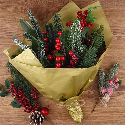 Miniatura 6 de TUPARKA 60 hojas de papel de seda de 20.4 x 15 pulgadas, papel de regalo de Navidad para bricolaje y manualidades, bolsas de regalo para decoración